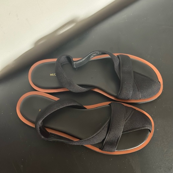NEOUS black ogma flat sandals - Picture 7 of 7